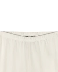 Tommy Hilfiger Toddler Girls' 2T-4T Round Neck Top and Cropped Leggings, 2-Piece Set