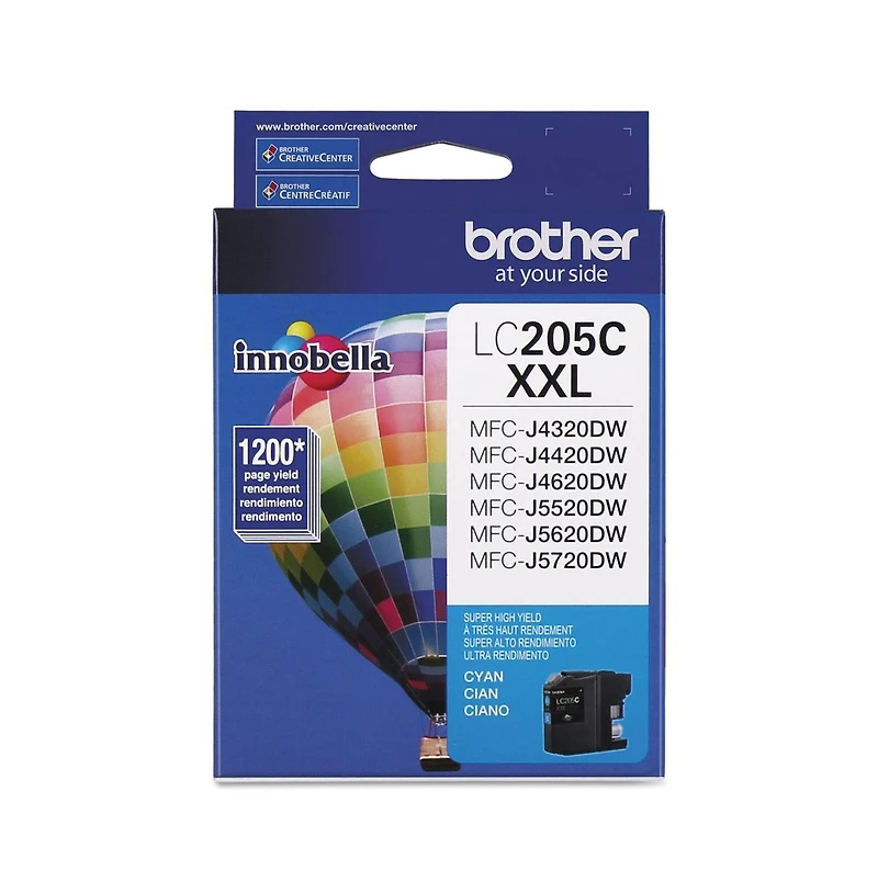 Brother LC205C Innobella 1,200 Page-Yield Super High-Yield Ink - Cyan