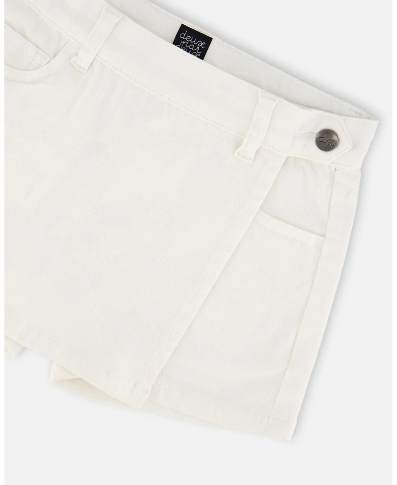 Deux par Deux Big Girls Stretch Twill Skort