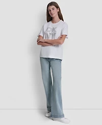 Dkny Jeans Logo Relaxed Crewneck T-Shirt
