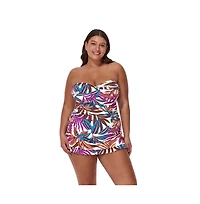 Profile by Gottex Women's Plantopia Bandeau Swimdress