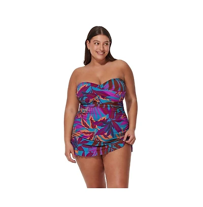 Profile by Gottex Women's Plantopia Bandeau Swimdress