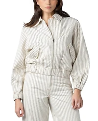 Blank Nyc Women's Rail Road Striped Barrell Pants