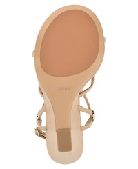 Guess Women's Devve Strappy "G" Dressy Wedge Heel Sandals