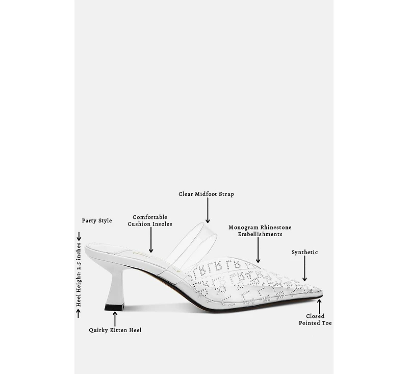 Holin Pointed Toe Kitten Heels Women