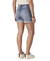 Democracy Petite AbSolution Mesh Panel High-Rise Shorts