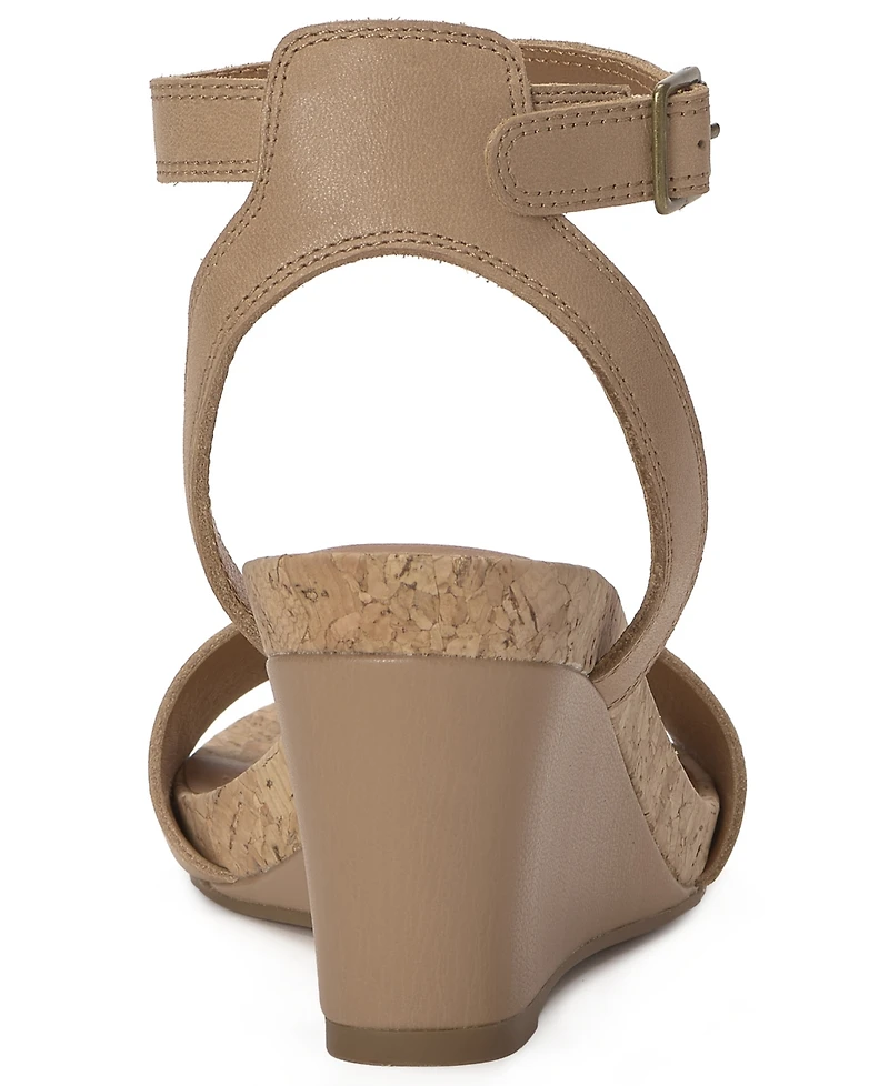 Lucky Brand Women's Lynda Ankle Strap Wedge Sandals