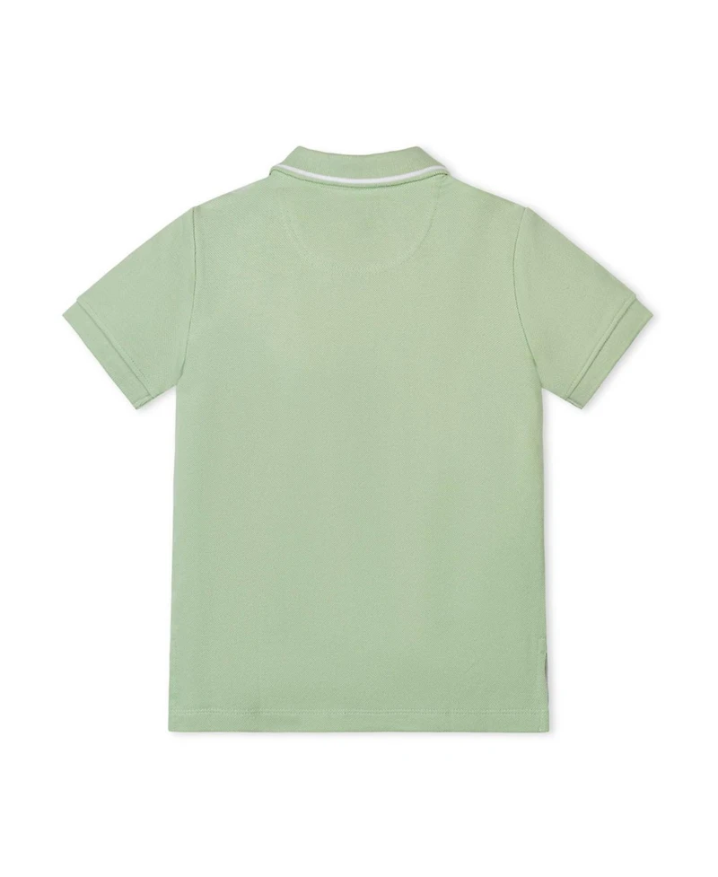 Hope & Henry Toddler Boys Organic Short Sleeve Knit Pique Polo Shirt