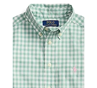 Polo Ralph Lauren Boys' 8-20 Plaid Poplin Long-Sleeve Shirt