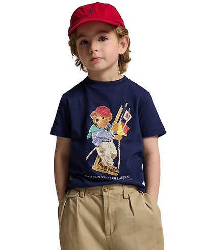 Polo Ralph Lauren Boys' 2-7 Bear Graphic Print T-Shirt