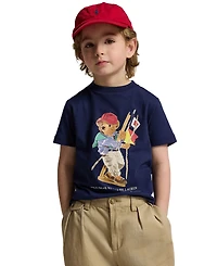 Polo Ralph Lauren Boys' 2-7 Bear Graphic Print T-Shirt