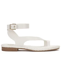 Vince Camuto Women's Libahs Braided Toe-Loop Round Toe Flat Sandals