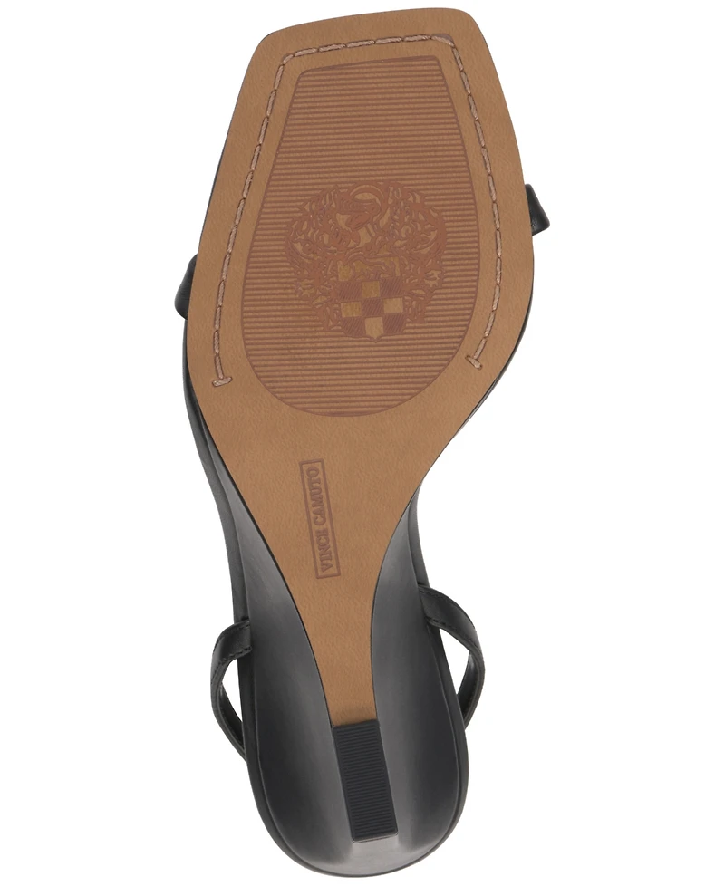 Vince Camuto Women's Ambee Square Toe Wedge Sandals