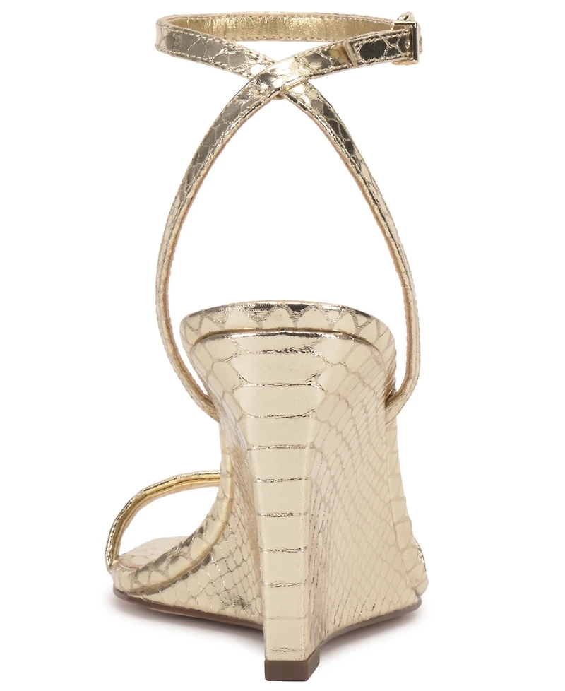 Vince Camuto Women's Ambee Square Toe Wedge Sandals