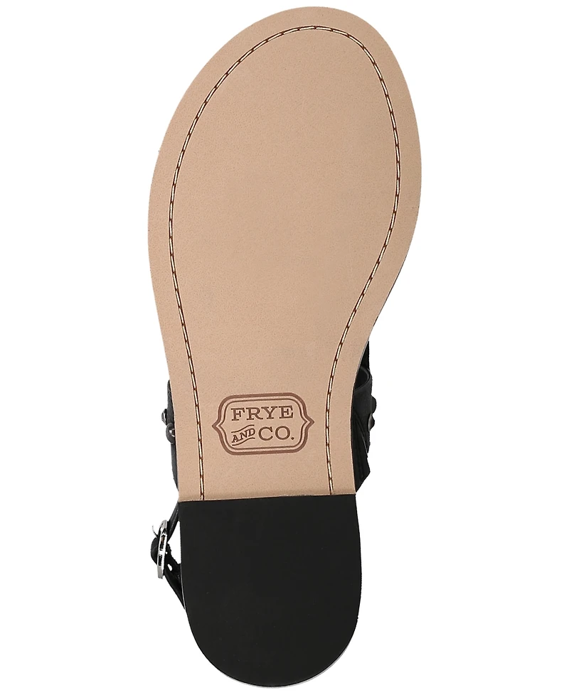 Frye and Co. Women's Bucky Studded Thong Round Toe Sandals