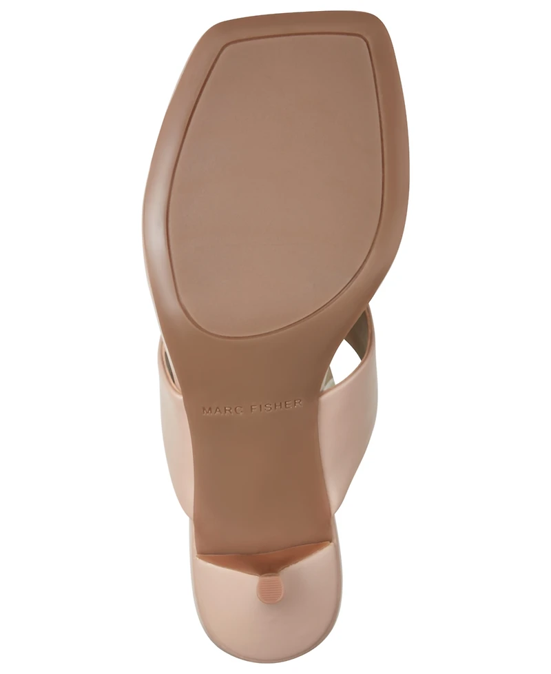 Marc Fisher Women's Yael Slip-On Square Toe Dress Sandals