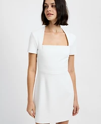 French Connection Women's Short-Sleeve Square Neck Mini Dress