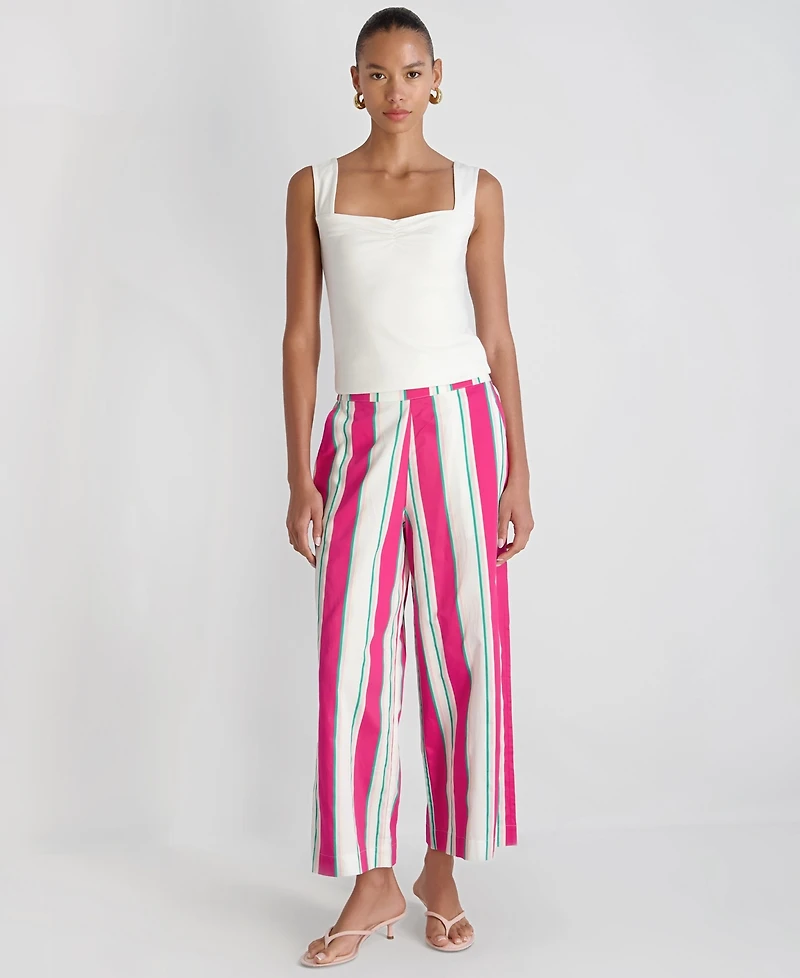 French Connection Women's Maisie Ruched Front Fitted Sweetheart Tank Top