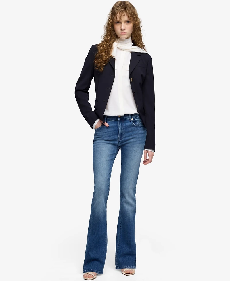 7 For All Mankind Women's Mid-Rise Bootcut Jeans