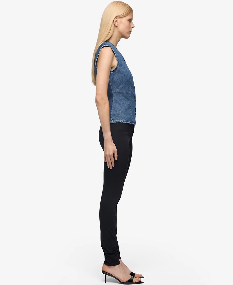 7 For All Mankind Women's V-Neck Vest