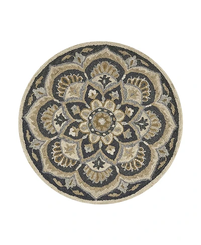 Lr Home Radiance Rdc-062 4' x 4' Round Area Rug