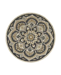 Lr Home Radiance Rdc-062 4' x 4' Round Area Rug