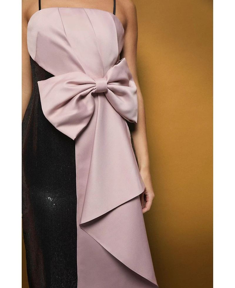 Coast Women's Sequin Bow Maxi Dress