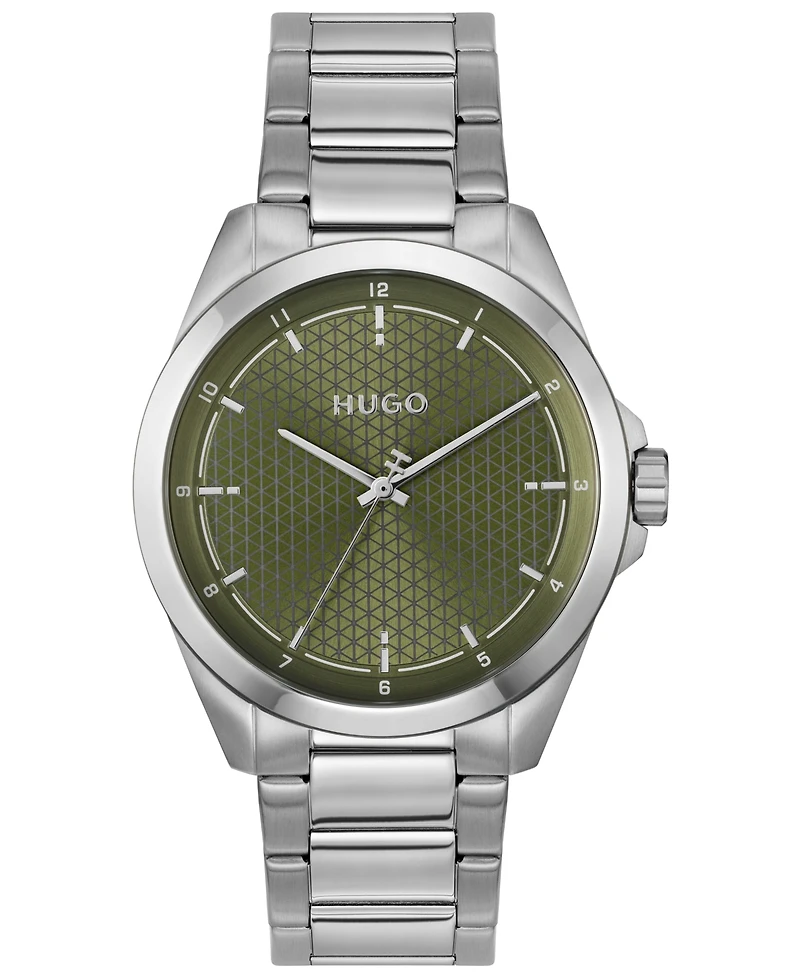 Hugo Boss Men's Seam Quartz Stainless Steel Watch, 42.5mm