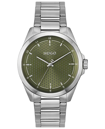 Hugo Boss Men's Seam Quartz Stainless Steel Watch, 42.5mm