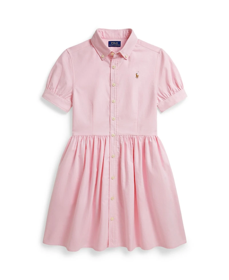 Polo Ralph Lauren Girls' 7-16 Button-Down Collar Oxford Shirt Dress