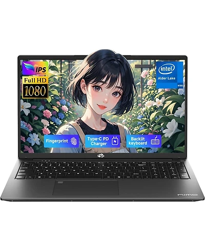 Nimo 17.3" Ips Fhd-Student-Laptop- 8GB Ram 256GB Ssd, Intel Pentium 4 Cores N100(Beat i3-1115G4, Up to 3.4GHz) Computer