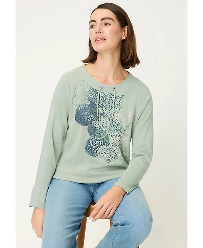 Olsen Women's Placement Print Jersey Top