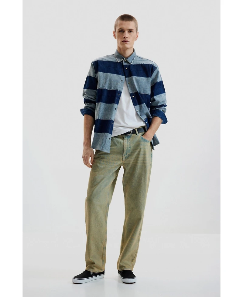 Desigual Men's Striped denim shirt