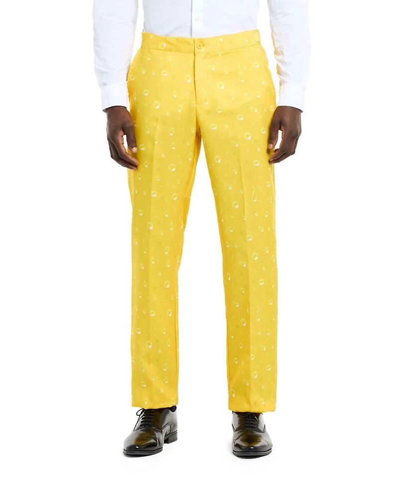 Suitmeister Men's Beer Suit - With Bottle Opener Tie Slim Fit Yellow