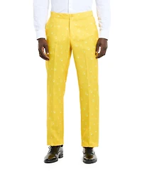 Suitmeister Men's Beer Suit - With Bottle Opener Tie Slim Fit Yellow