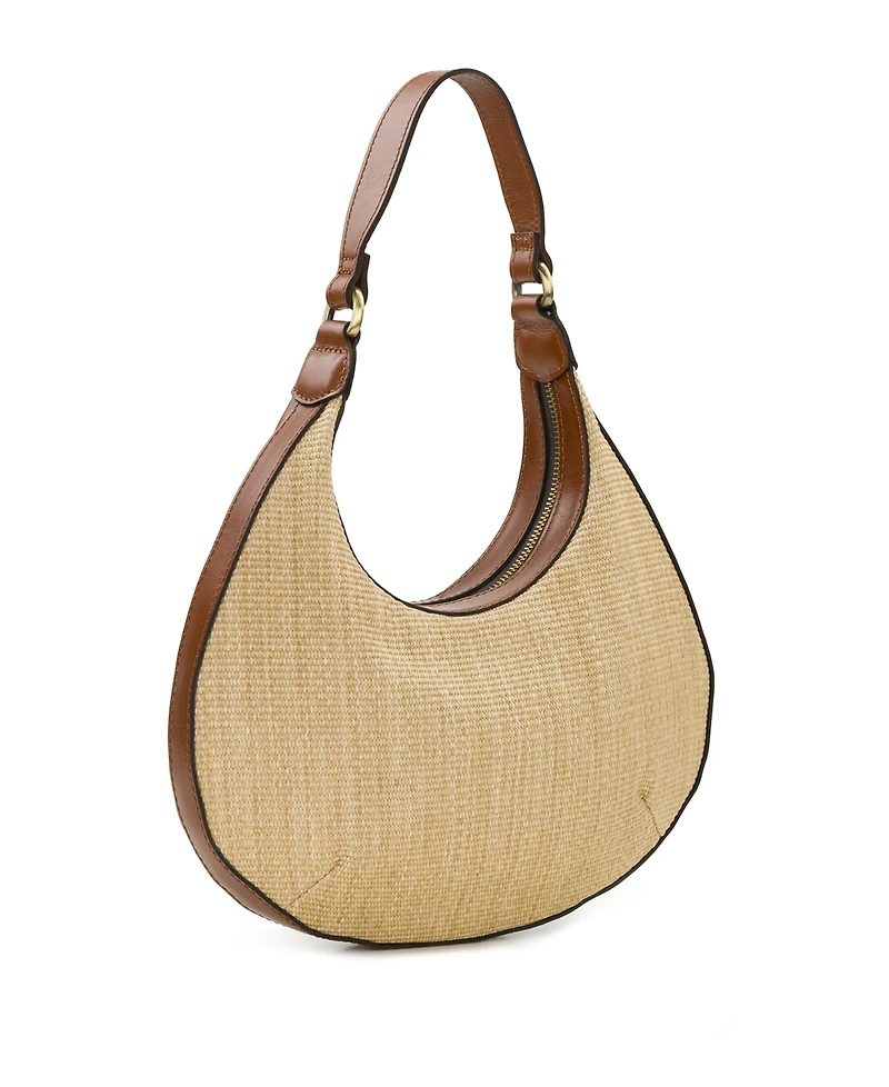 Patricia Nash Coco Crescent Fine Weave Small Hobo Bag