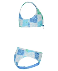 Roxy Girls' 8-16 Floral V-Neck Top & Bottoms Bikini, 2-Piece Set