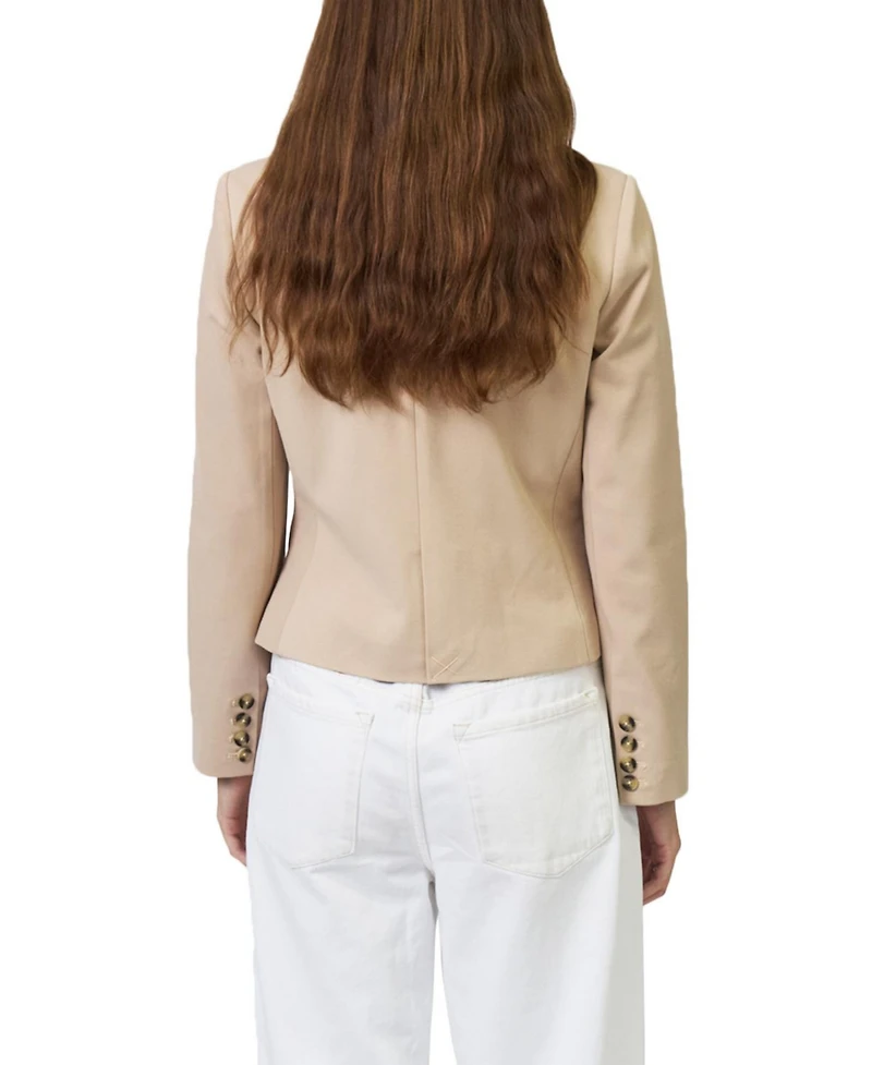 Central Park West Women's Chloe Nautical Stripe Sweater Dickey Jkt