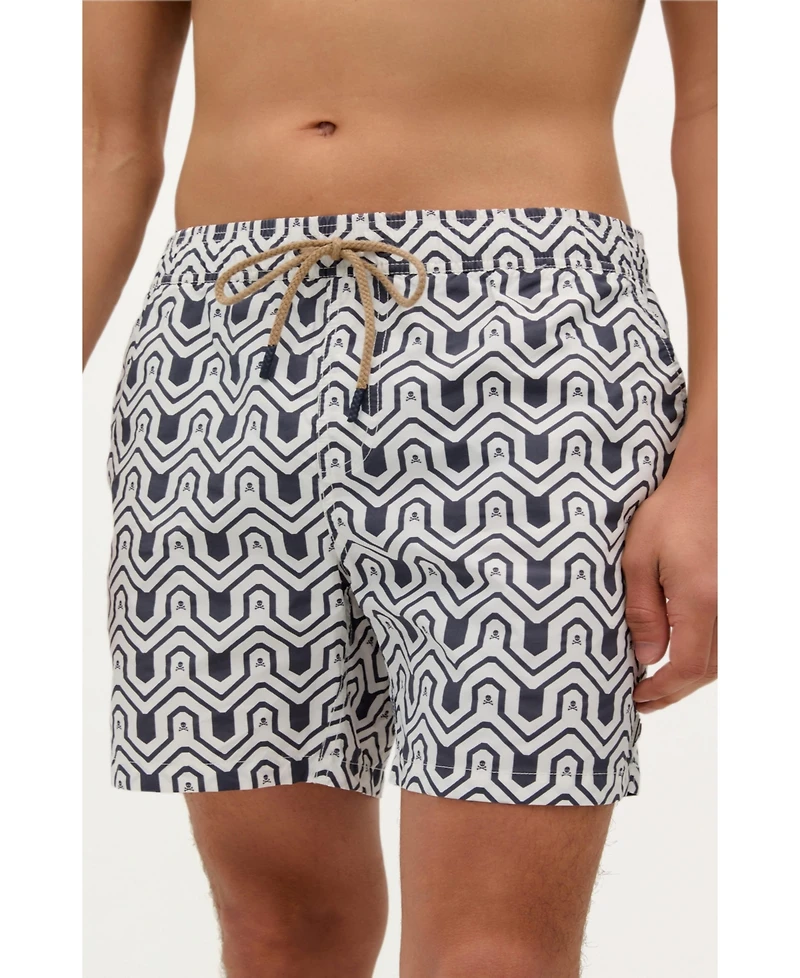 Scalpers Indigo Skull Swimsuit