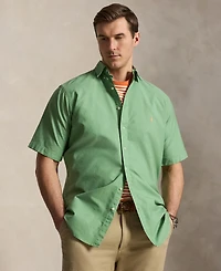 Polo Ralph Lauren Men's Big & Tall Garment-Dyed Oxford Shirt