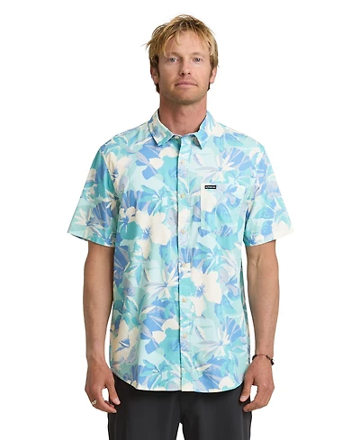 Quiksilver Men's Floral Short-Sleeve Shirt