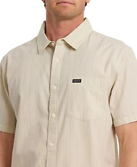 Quiksilver Men's Dobby Stripe Short-Sleeve Shirt
