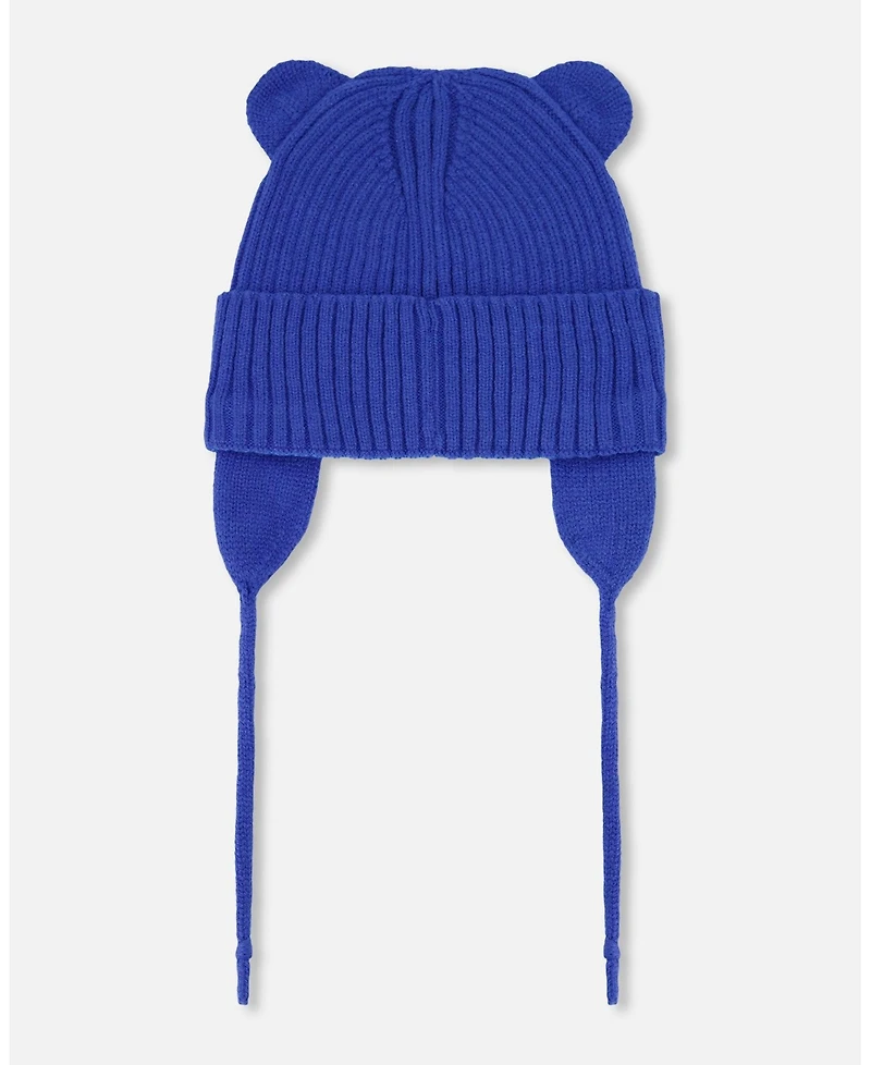 Deux par Deux Baby Boys Knit Hat Royal Blue
