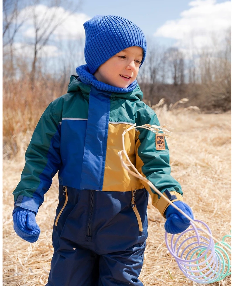 Deux par Boy Ribbed Knit Mittens - Toddler|Child