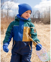 Deux par Boy Ribbed Knit Mittens - Toddler|Child