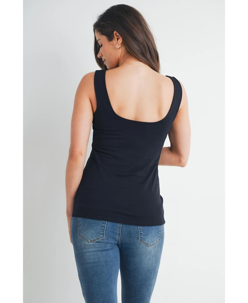Hello Miz Maternity Sweetheart Neckline Tank Top
