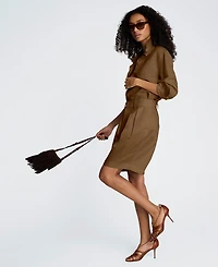 Kenneth Cole Women's Long-Sleeve Button-Front Top