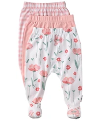 butterblu Baby Boys' or Girls' Pull-On Footed Pants, 3-Pack