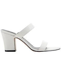Marc Fisher Ltd Women's Jessey Leather Slip-On Block Heel Dress Sandals