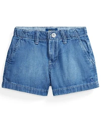 Polo Ralph Lauren Girls' 2T-6X Zip Fly Denim Shorts